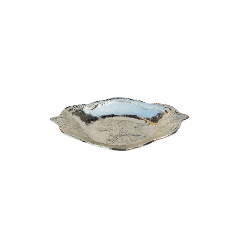 Brass Elephant Bowl with Silver Finish 0.28kg
